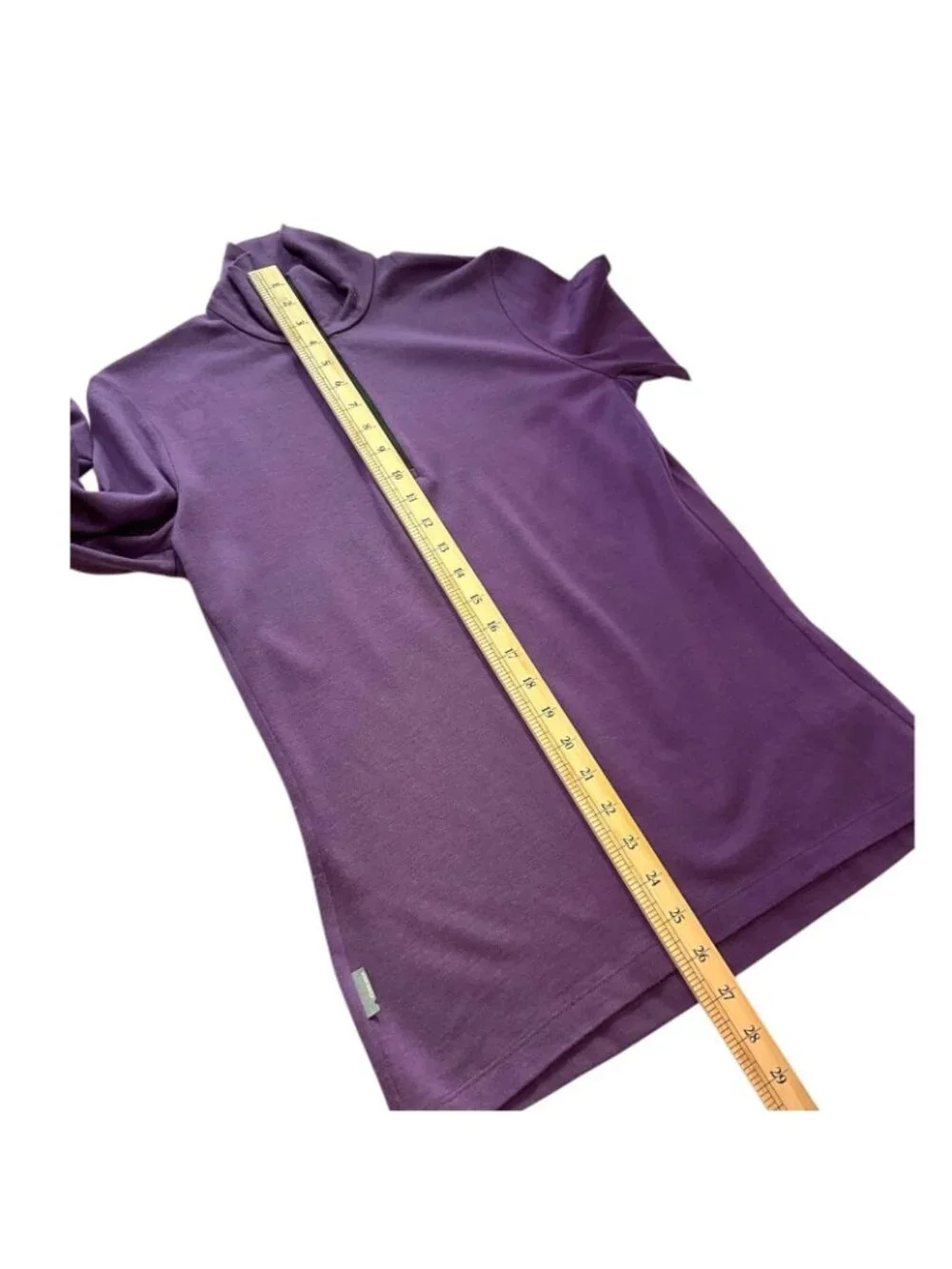 Icebreaker Bodyfit 260 Base Layer Top Womens Medium Purple 100% Merino 1/4 Zip - Picture 14 of 14